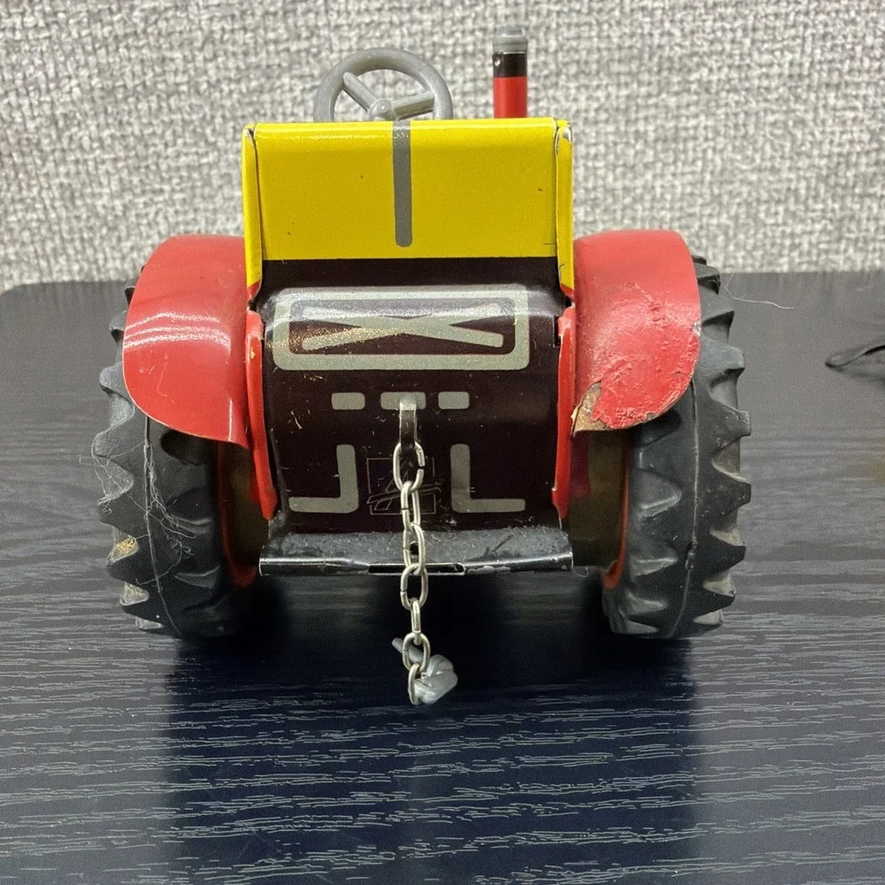 ZETOR Tin Windup Farm Tractor and trailer Kovap Czech Republic NO KEY‎ AS IS